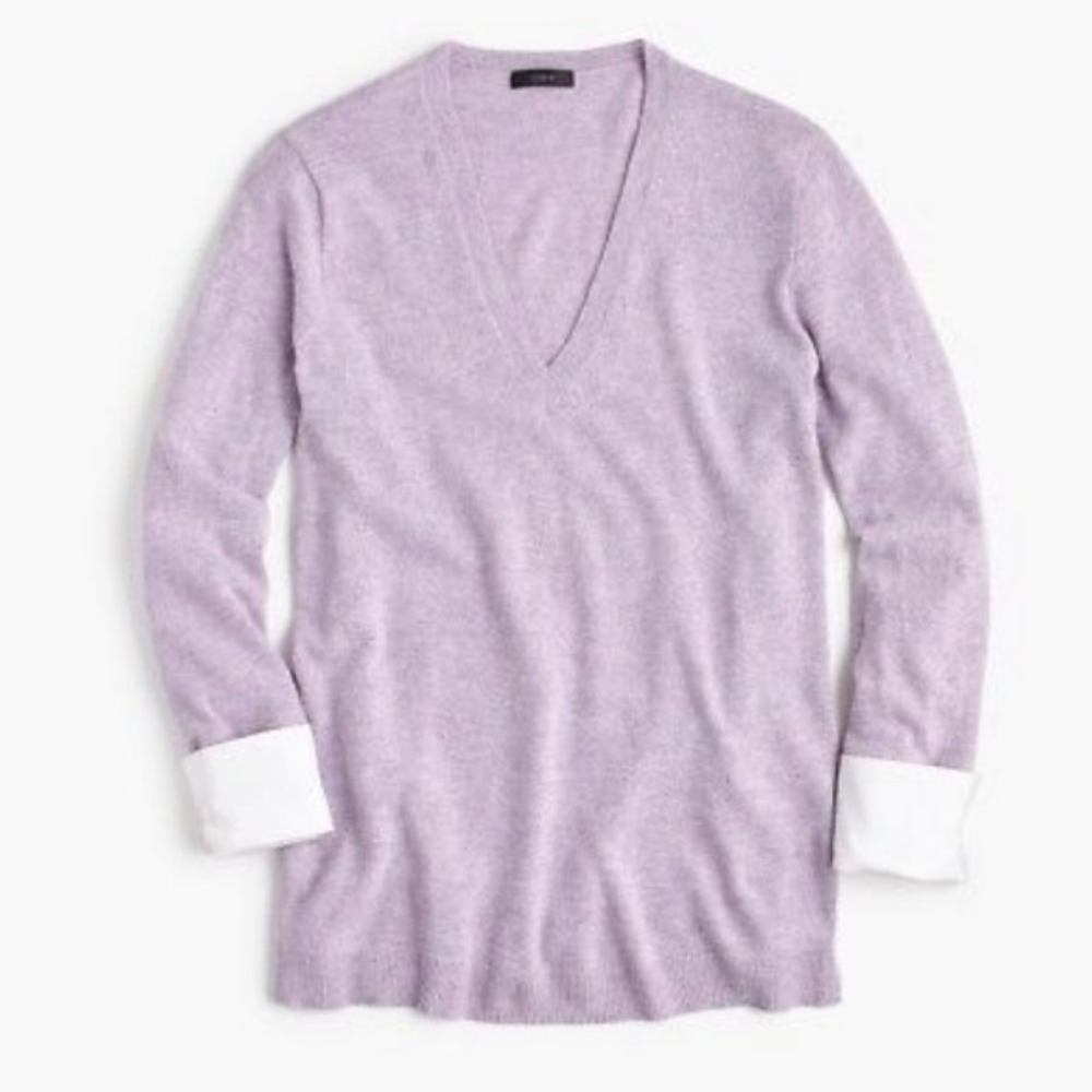 J Crew wool blend oversized sweater with cuffs